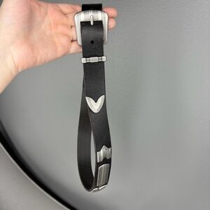 Urban Outfitters - Black & Silver Western Style Belt
